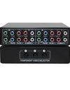 3 in 1 Out Component AV Video Switch Box, Composite 3 RCA AV Switcher AV Splitter Ypbpr for Monitors for PS2 PS3 PS4