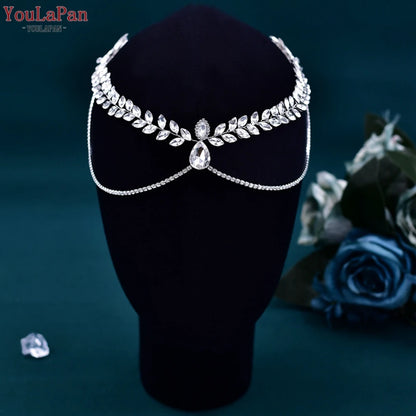 Forehead Headband Rhinestone Bridal Head Chain Fashion Wedding Hair Accessories