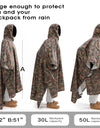 3 In 1 Outdoor Military Waterproof Men Raincoat Women Awning From The Rain Motorcycle Rain Poncho Picnic Mat