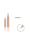 10Pcs Soldering Iron Tip Pure Copper 900M Soldering Iron Head Set Inside Hot Bare Copper Electric Soldering Iron Welding Tools