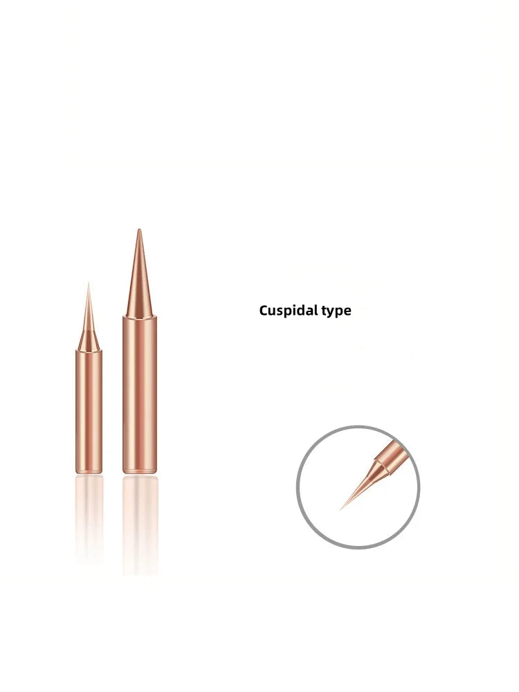 10Pcs Soldering Iron Tip Pure Copper 900M Soldering Iron Head Set Inside Hot Bare Copper Electric Soldering Iron Welding Tools