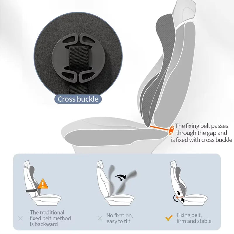 LIVICHEPIN Car Headrest Waist Protection Car Seat Backrest Cushion Auto Lumbar Cushion Waist Support Integrated Waist Cushion