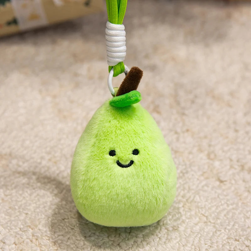 Cute Fruit and Vegetable Plush Pendant Backpack Charm
