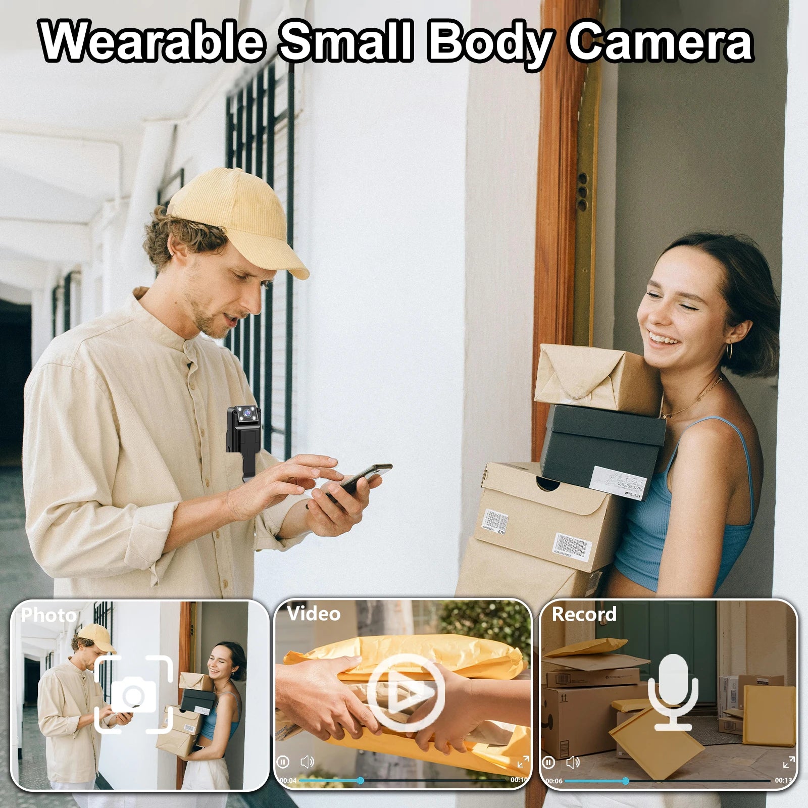 Wifi Mini Camera 1080P Portable Digital Video Recorder Worn Police Small Body Cam Night Vision DV Miniature Camcorder