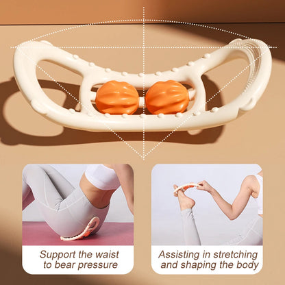 Round Massager Roller for Waist Abdominal Muscles Ring Leg Clip Stovepipe To Clear The Meridian Portable Cellulite Massage Tools