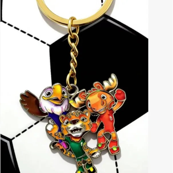 2026 World Cup Football Fan Metal Keychain Soccer Sports Souvenir