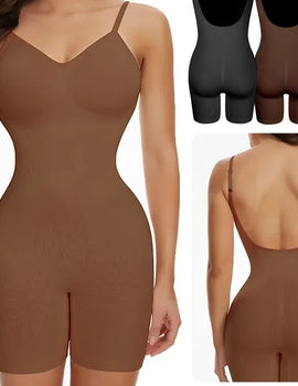 Women Full Body Shaper Backless Shapewear Bodysuits Tummy Control Sheath Butt Lifter Push Up Thigh Slimmer Corset