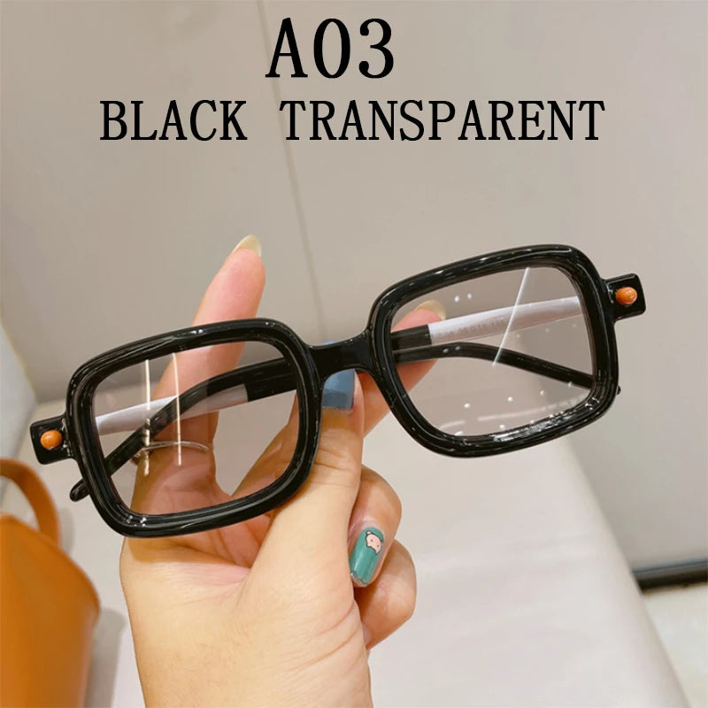 Retro Square Sunglasses With UV400 Protection