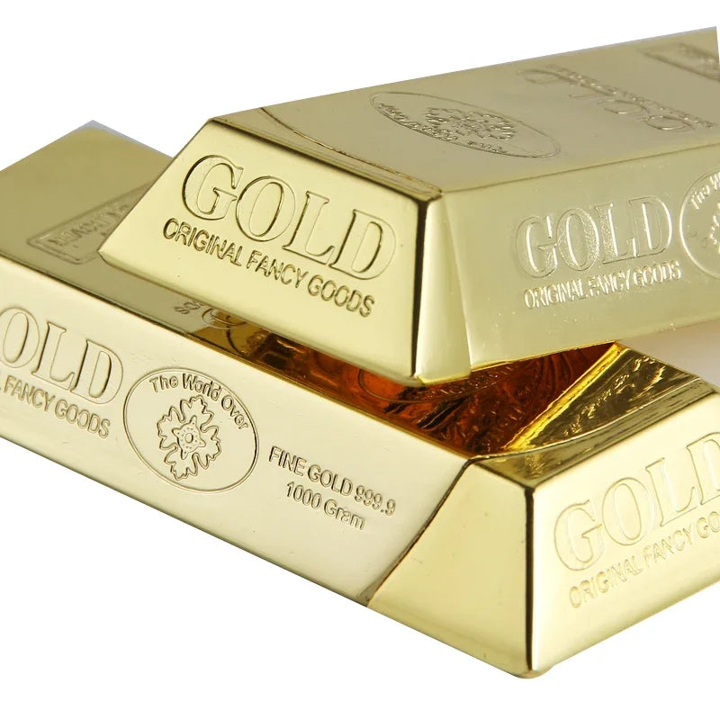 Gold Bar Gas Inflatable Lighter Cigarette Accessories Butane Lighters Metal Windproof Lighter Men's Luxury Lighter Gift Gadgets