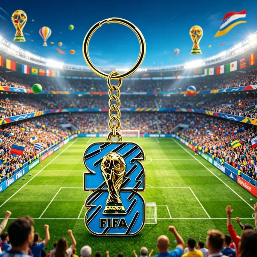 2026 World Cup Football Fan Metal Keychain Soccer Sports Souvenir