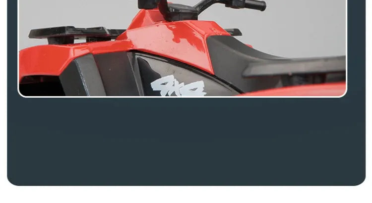 Diecast ATV All Terrain Off Road Motorcycle Model 1 to 36 Scale