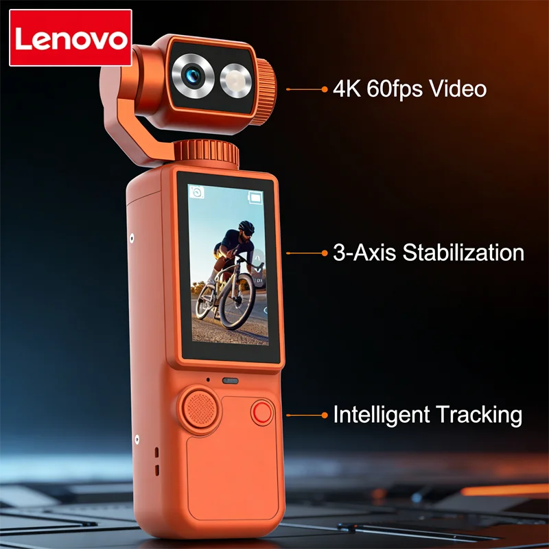 4K HD WiFi Wearable Sports Camera with Touch Screen Night Vision and EIS Stabilization