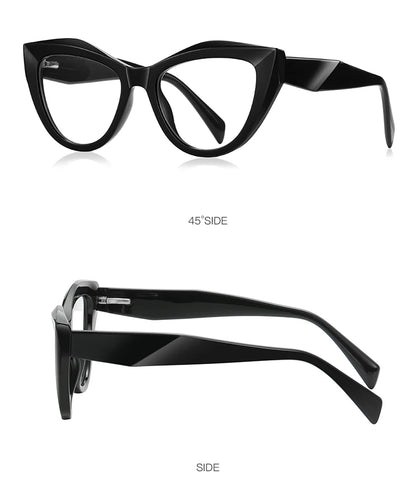 HONGMEI Unique Design Myopia Prescription Glasses Women Cat Eye Hyperopia Reading Anti Blue Light Optical Eyeglasses Frame2166