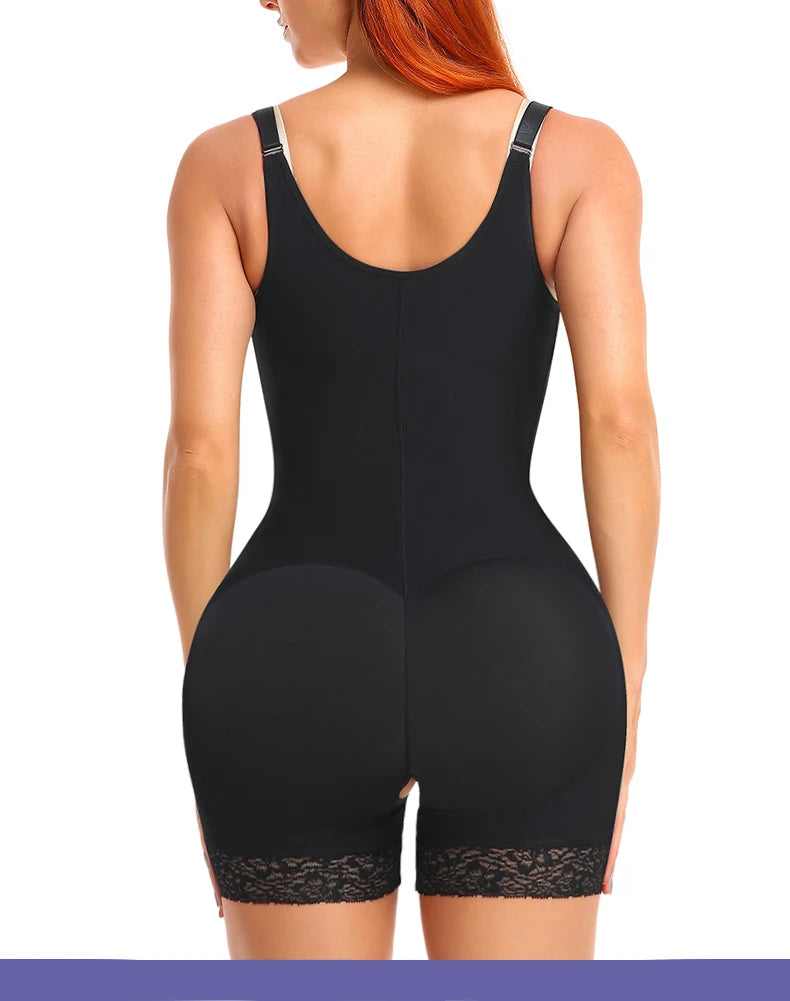 Women's Shapewear Bodysuit  Slimming  Butt Lifter Full Body Shaper Bbl Tummy Control Open Crotch Ziper