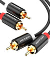 2 RCA to 2 RCA Cable Male to Male Audio Cable for Home Theater DVD Amplifier TV 1m 2m 3m 5m Cable RCA Gold-Plated Cabo