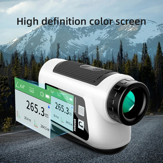 Golf Rangefinder with Slope and Pin Lock Vibration Distance Meter with Rechargeable Battery Laser Range Finder