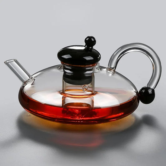Explosion Resistant Glass Teapot Set with Heat Resistant Teacup 500ml