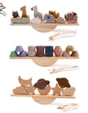 Baby Animal Threading Toys Wooden Stacking Toys Blocks Board Games Wooden Toys Baby Animal Stringing Threading Beads Toys Gift