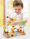 Montessori  Toys Wooden Roller Coaster Bead Maze Abacus Math Toys  Early Educational Toys for  1-3 Years
