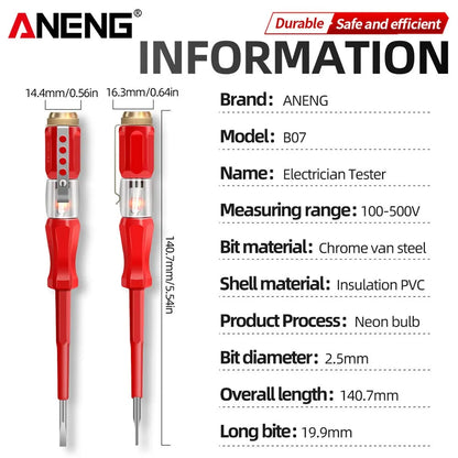 Tester Screwdriver Detective Voltage Meter Detector Electric Teste Pen Test Mini Electricity Instrument Tools