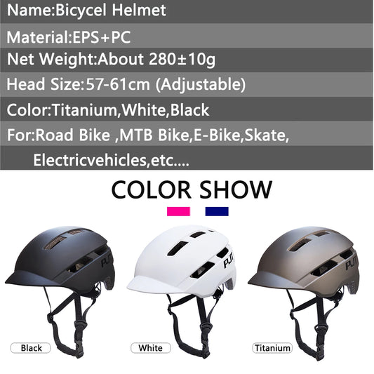 Rechargeable LED Cycling Helmet For Road Mountain Bike And Electric Scooter