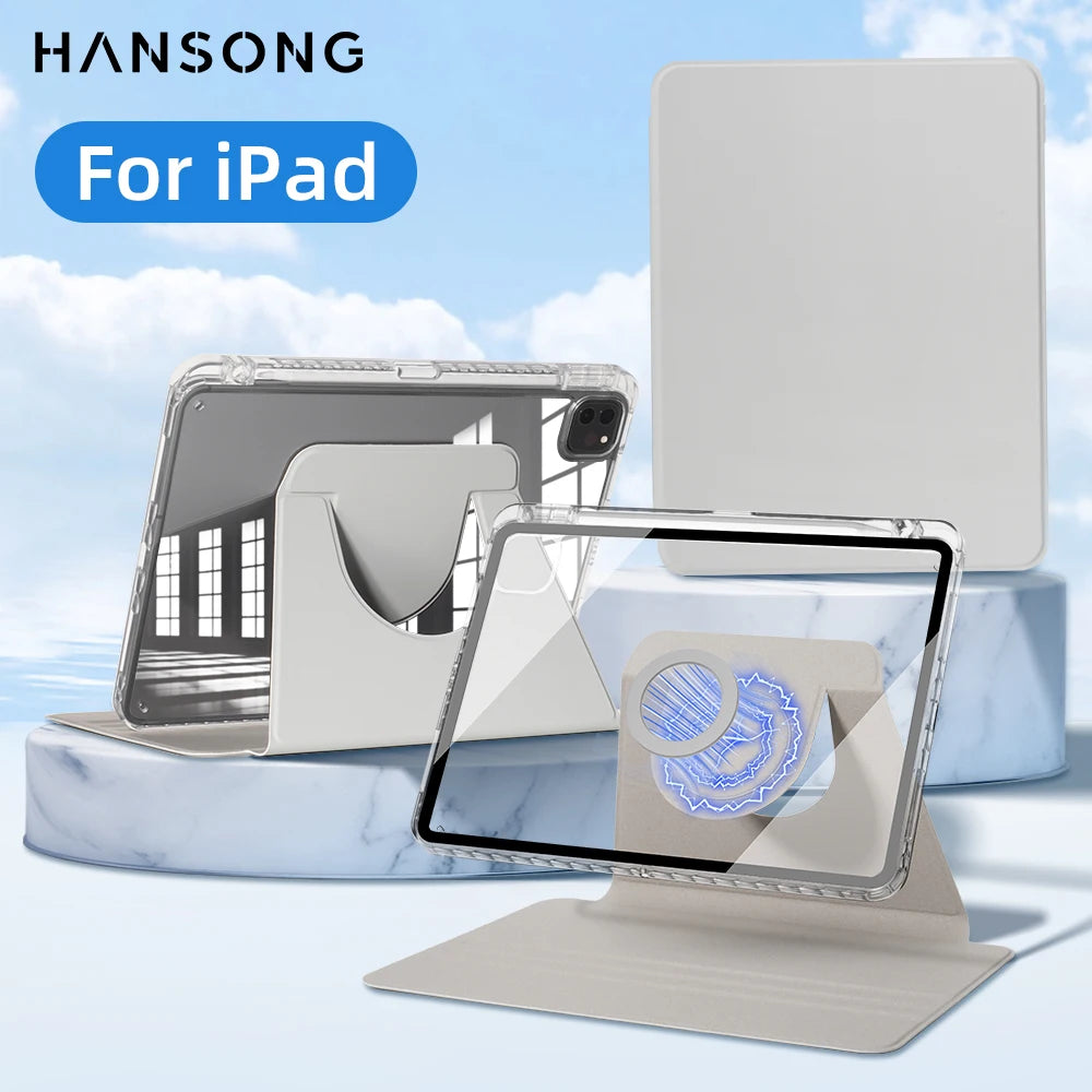 For ipad Case for Air 11 13 2024 M2 Pro 11 13 M4 Pro 11 12.9 for 10th Gen 10.2 7/8/9th 9.7in Mini 6 Tablet  Detachable