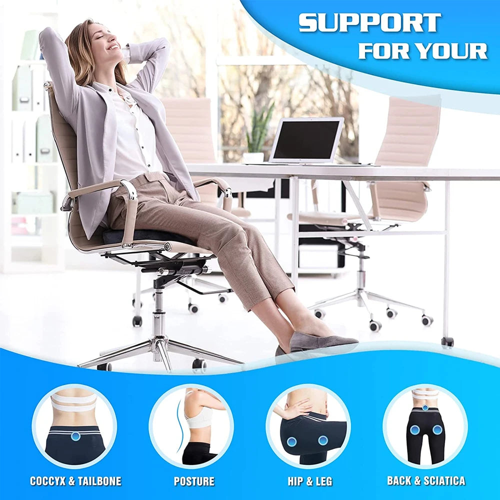 1Pcs Coccyx Seat Cushion Memory Foam U-Shaped Pillow for Chair Cushion Pad Car Office for Tailbone Pain Massage Pillow