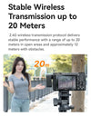 Wireless Microphone Lavalier MIC for iPhone 16 15 Pro（Max） Camera Sound Recording Real-time Monitoring  J12 Upgrade