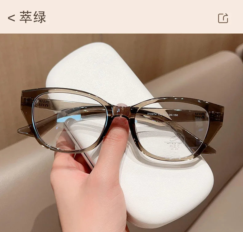 Retro Cat Eye Butterfly Eyewear Ultra light TR90 Spectacle Optical Prescription Frames Specs For Women