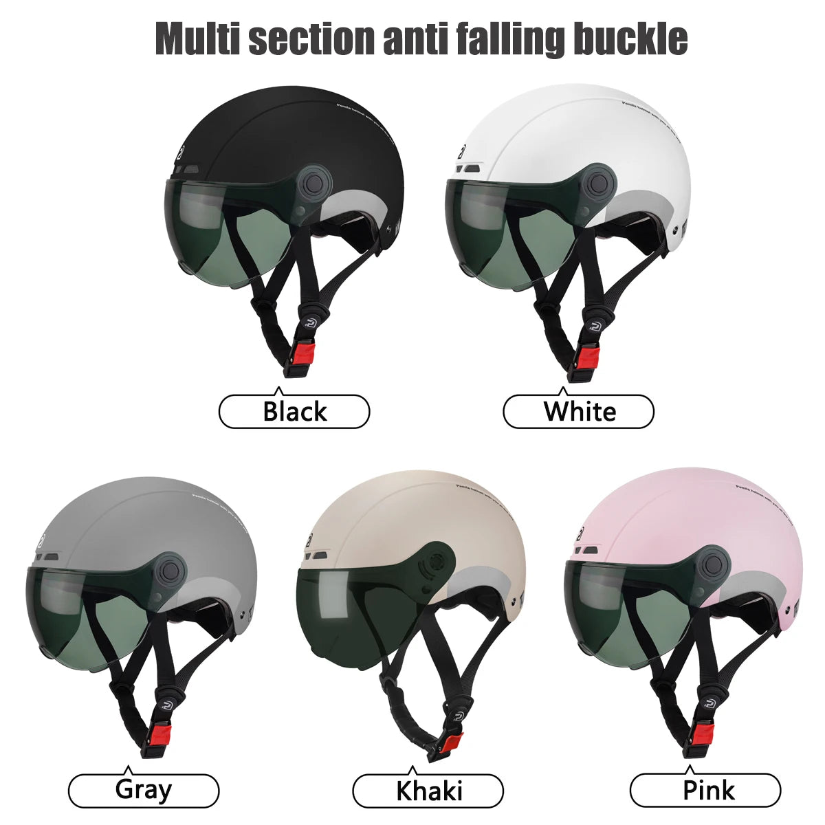 Adult Cycling Helmet With Goggles Ear Protection And Removable Lining