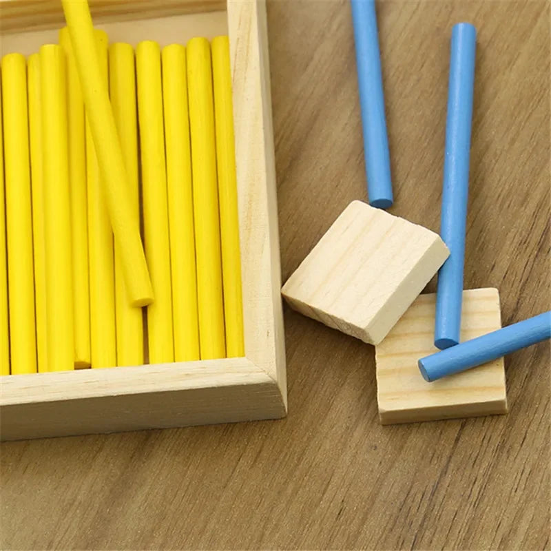Learning math Wooden Educational Toys Digital Stick Montessori Teaching Aid Mathematics Enlightenment Knowledge