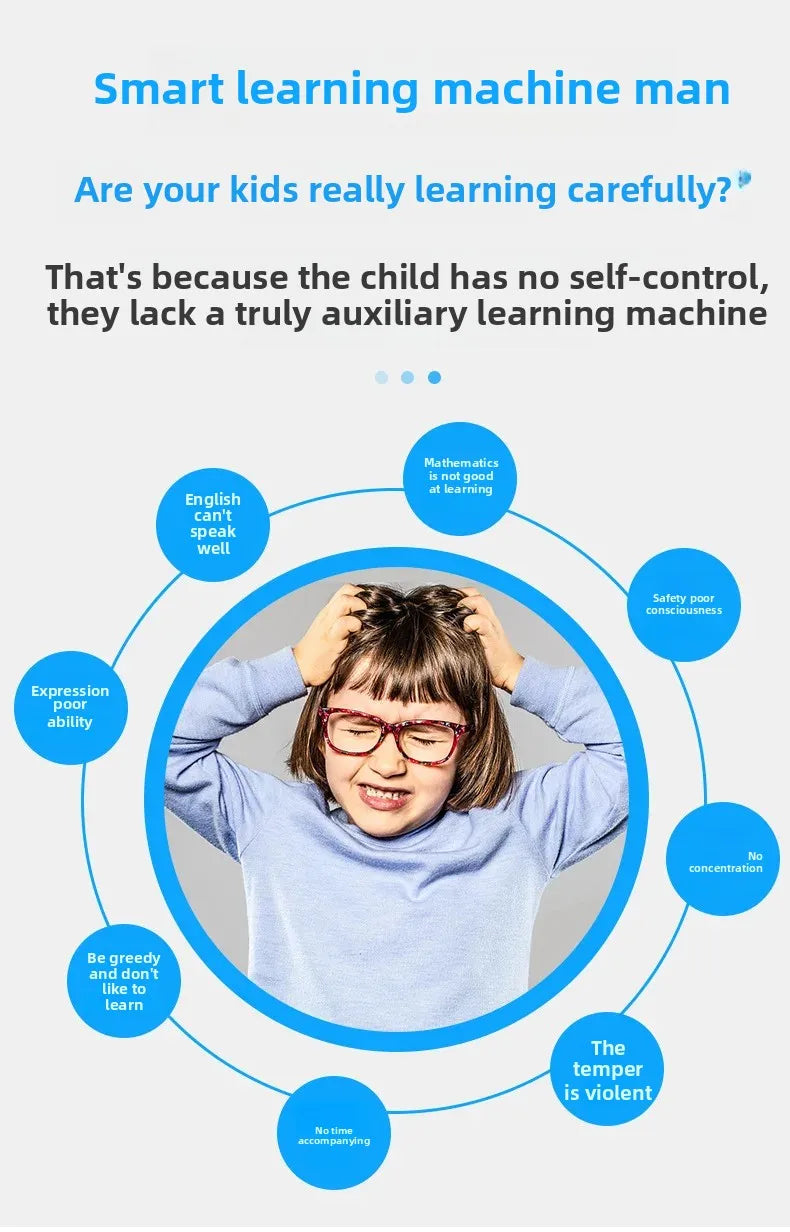 Smart Robot Early Education Toys for  WiFi Voice Dialogue AI Networked Educational Learning Machine Student Gifts