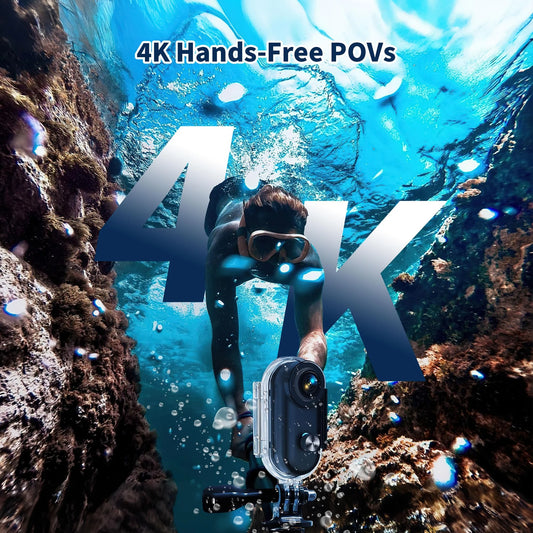 Mini 4K Wearable Action Camera with WiFi and Waterproof Housing