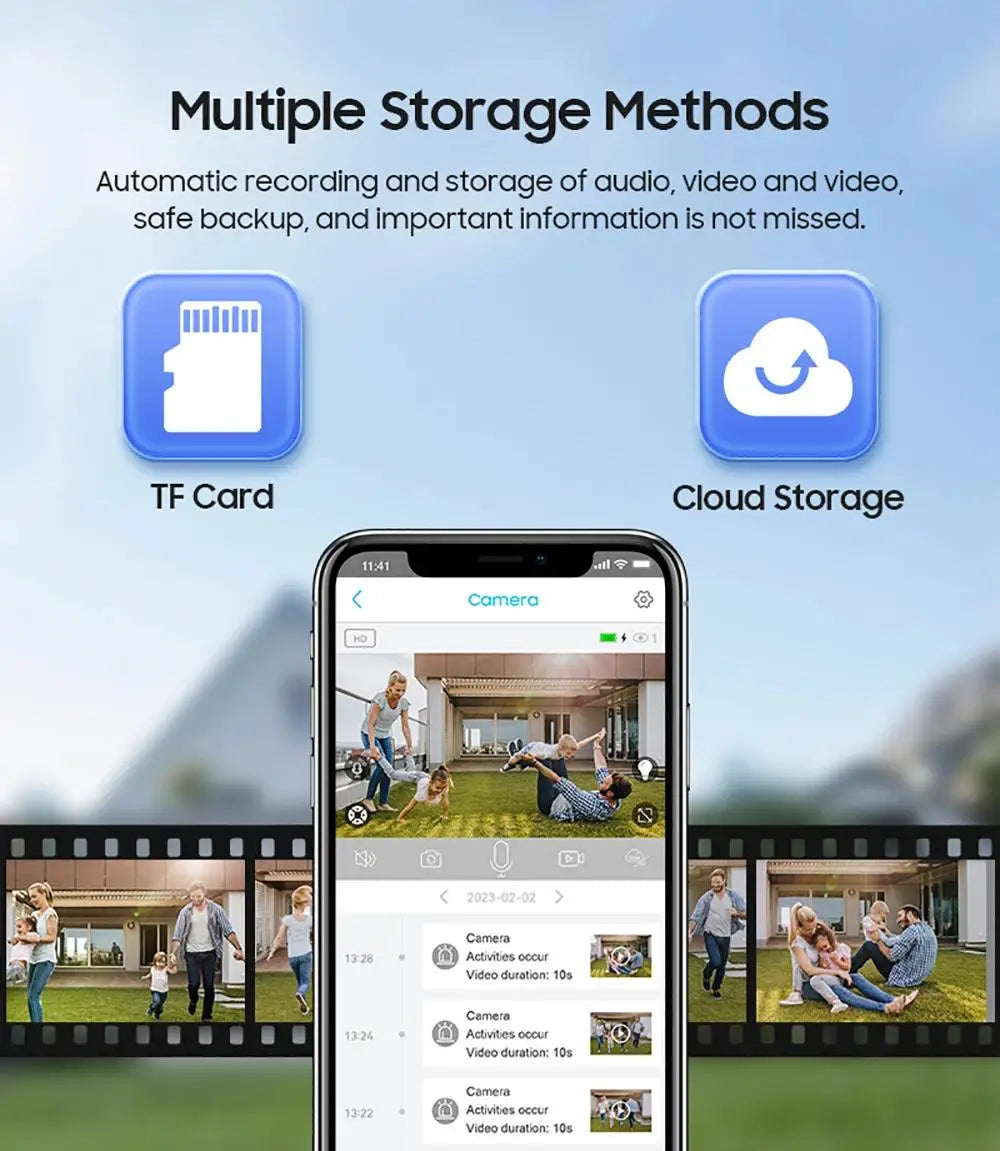 Outdoor Solar 4G Camera 10X Optical Zoom Night Vision Battery CCTV Monitor PIR Human Detection Waterproof Security Video Camera