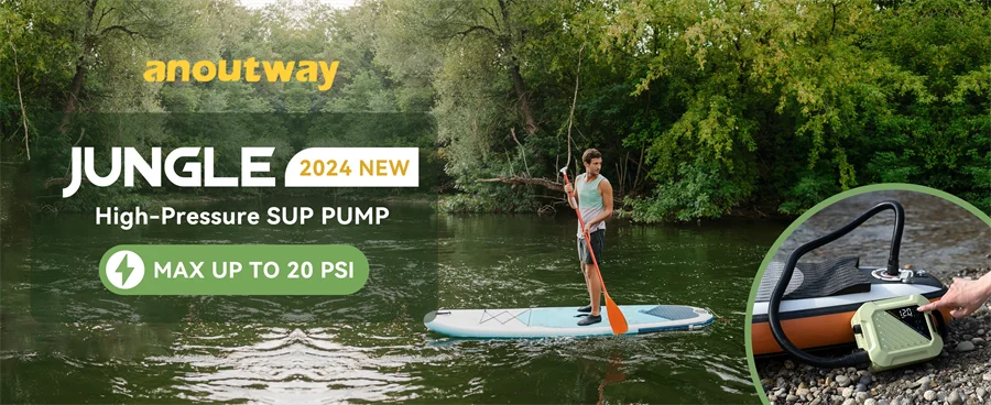 SUP Boat Accessories Inflatable Pump for Pvc Kayak Kite Wings 20PSI Rechargeable Inflate Deflate Stand Up Paddle Pump