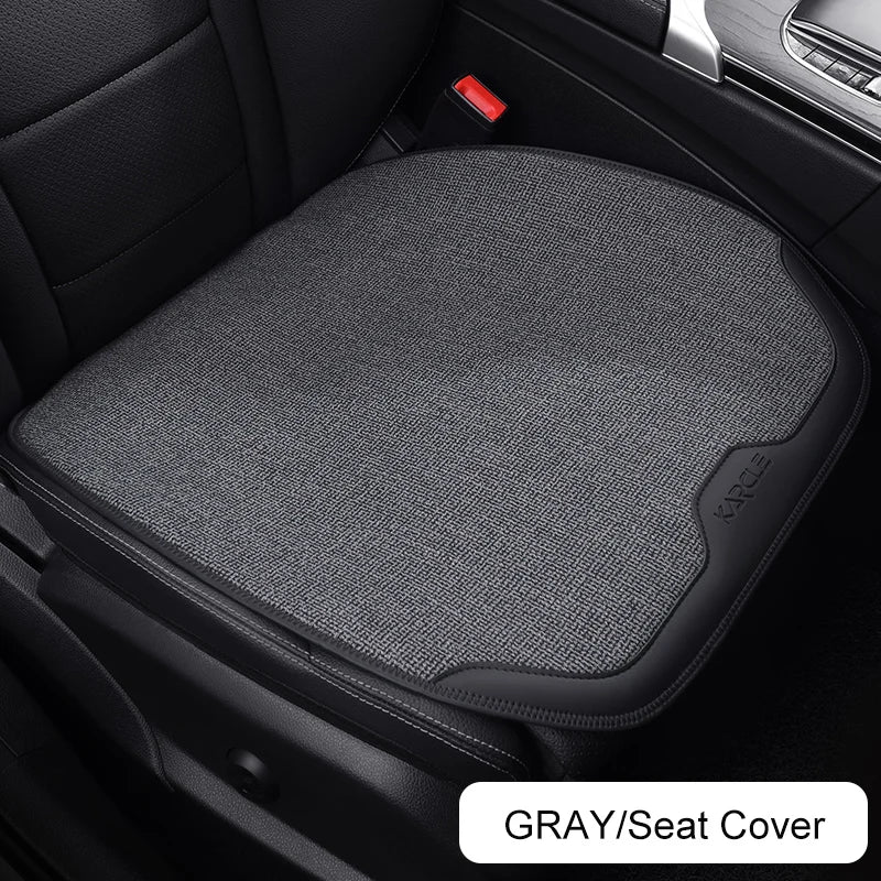 Car Seat Cover Linen Cotton Set Car Seat Cushion Soft Universal Seat Cushion Chair Protector Pads Auto Seats Cover Accessories