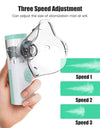 Medical Nebulizer Asthma Inhaler Handhe Inhalator Mini Silent Steam Nasal Humidifier + Finger Pulse Oximeter + Body Thermometer
