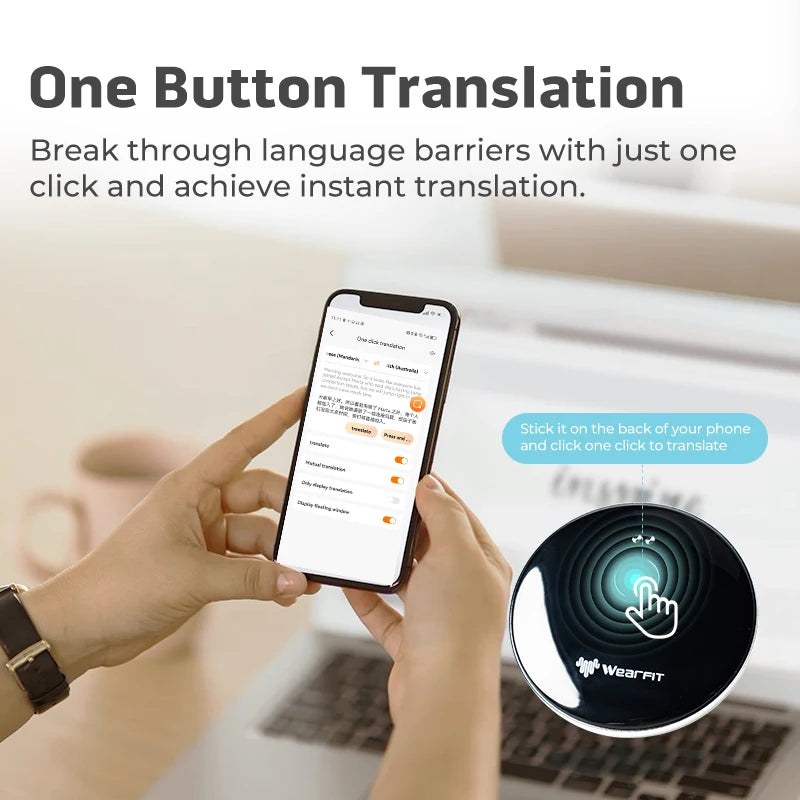 Portable AI Voice Accurate Translator 137 Languages Video Photo Record Translate Simultaneous Interpretation Translation