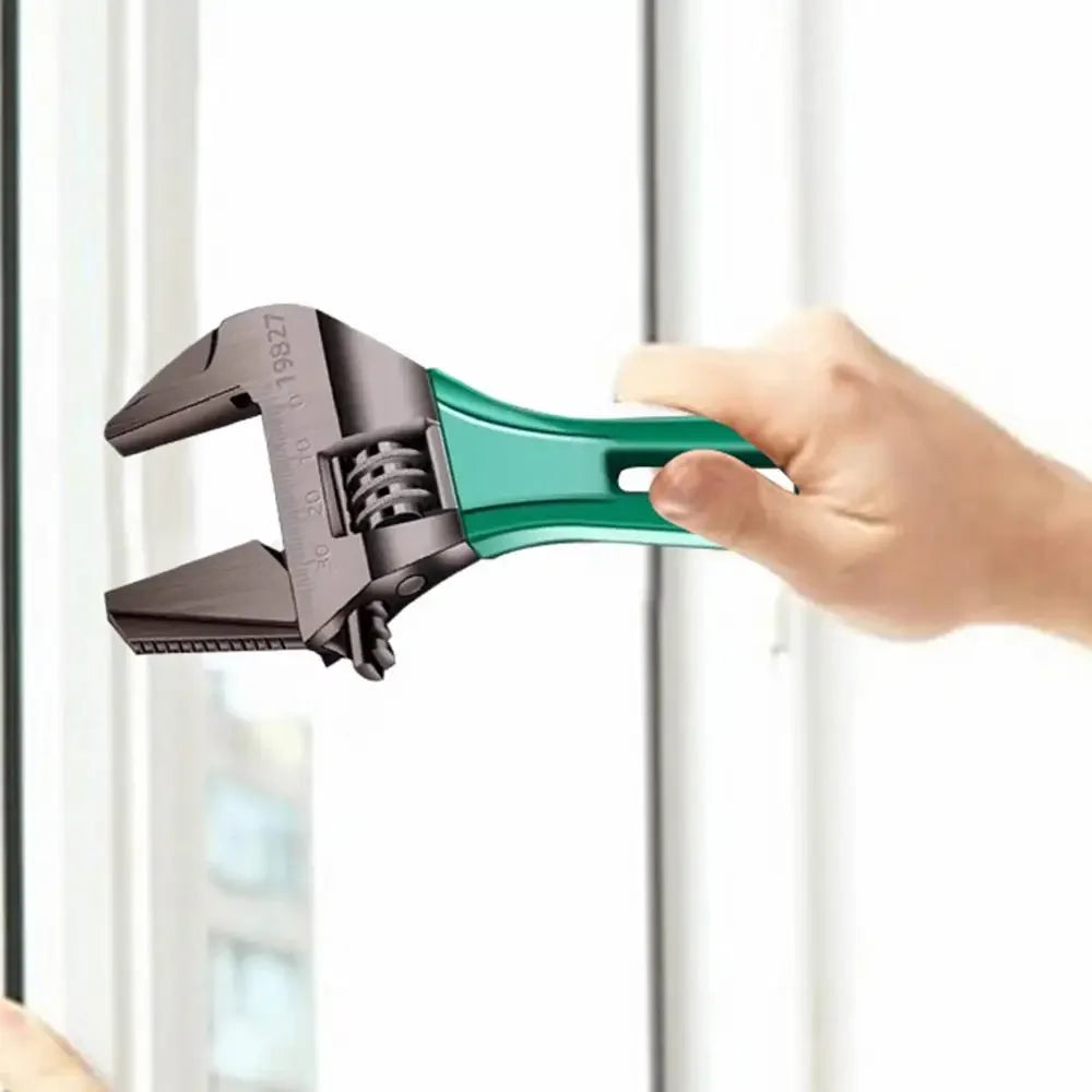 Adjustable Stubby Wrench Wide Opening Alloy Steel Forged Wrench With Short Handle Spanner Tools For Home Garage Workshop