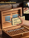 High-end Cigar Humidifier, Rectangular Cigar Humidifier Regulator with Manual Humidity Control Function, Keep Cigars Fresh