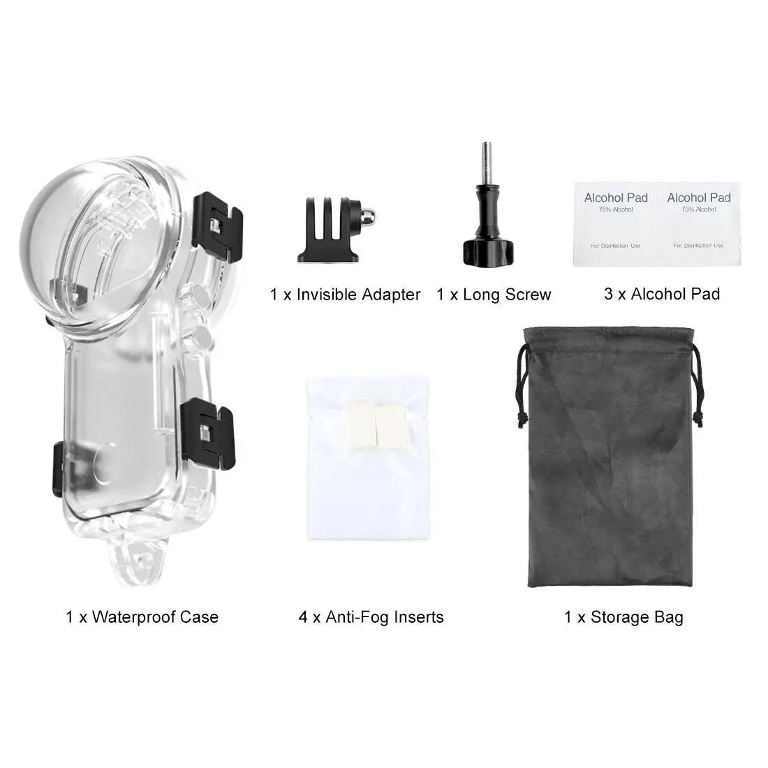 50 Metre Waterproof Invisible Diving Case for Insta360 X4 Air Panoramic Camera