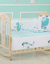 6-Pcs Soft  Crib Bedding Set – Standard Size Nursery Set for Boys & Girls (4 Bumpers, Mattress, Pillow)