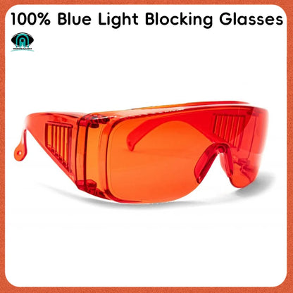 blue light blocking orange-red Lens goggle Glasses 100% Green light Blocking Fashions style Men Women Computer Reading goggle