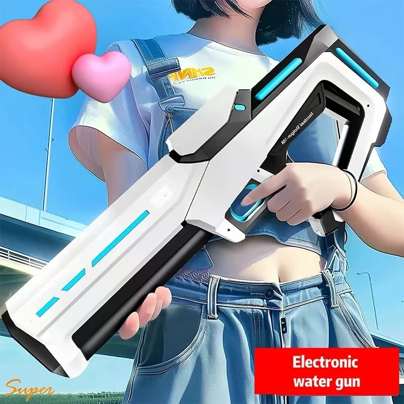 Electric Automatic Suction Water Gun Rechargeable Water Blaster for Outdoor Beach and Pool Activities