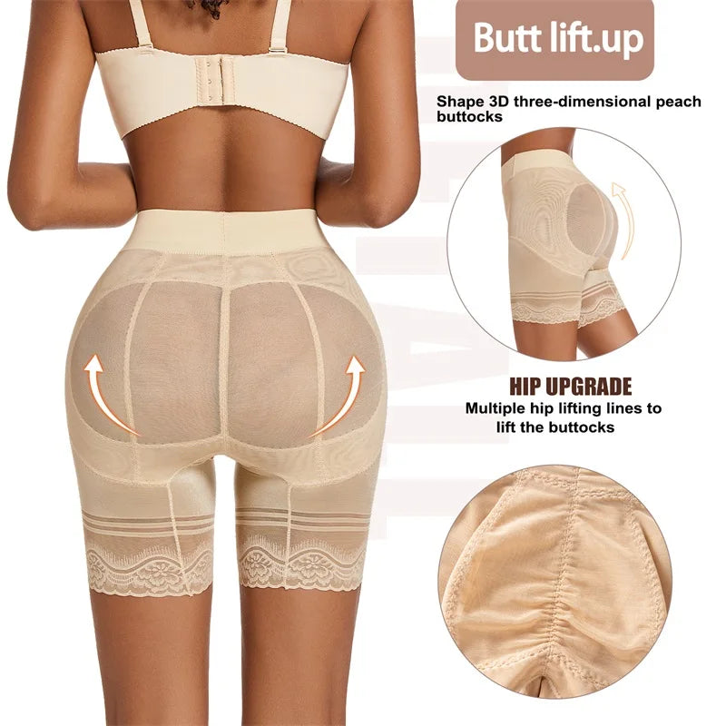 Women's Tummy Control Shapewear Panties – Lace Waist Trainer & Slimming Body Shaper