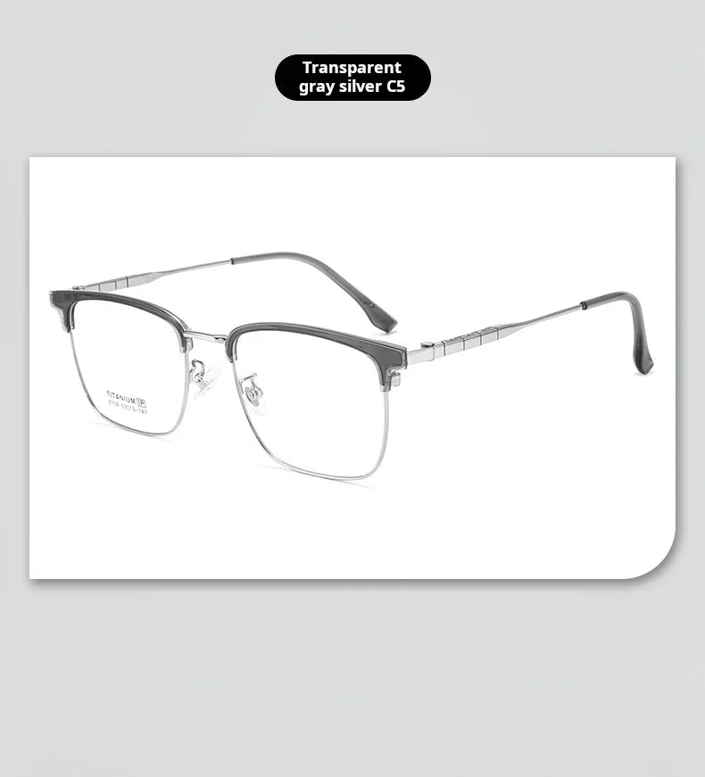 Business Titanium Progressive Multifocal Anti Reflection Prescription Glasses