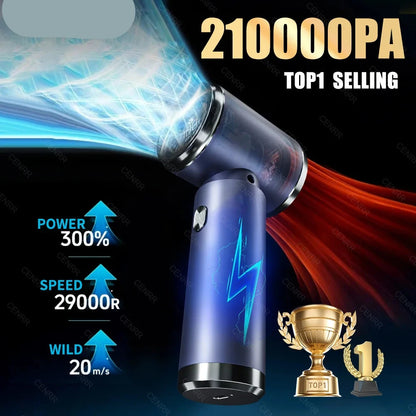 Car Vacuum Cleaner Strong Suction Powerful Cordless Vacuum Cleaner High Suction Wireless Vacuum Cleaner Cleaning Machine