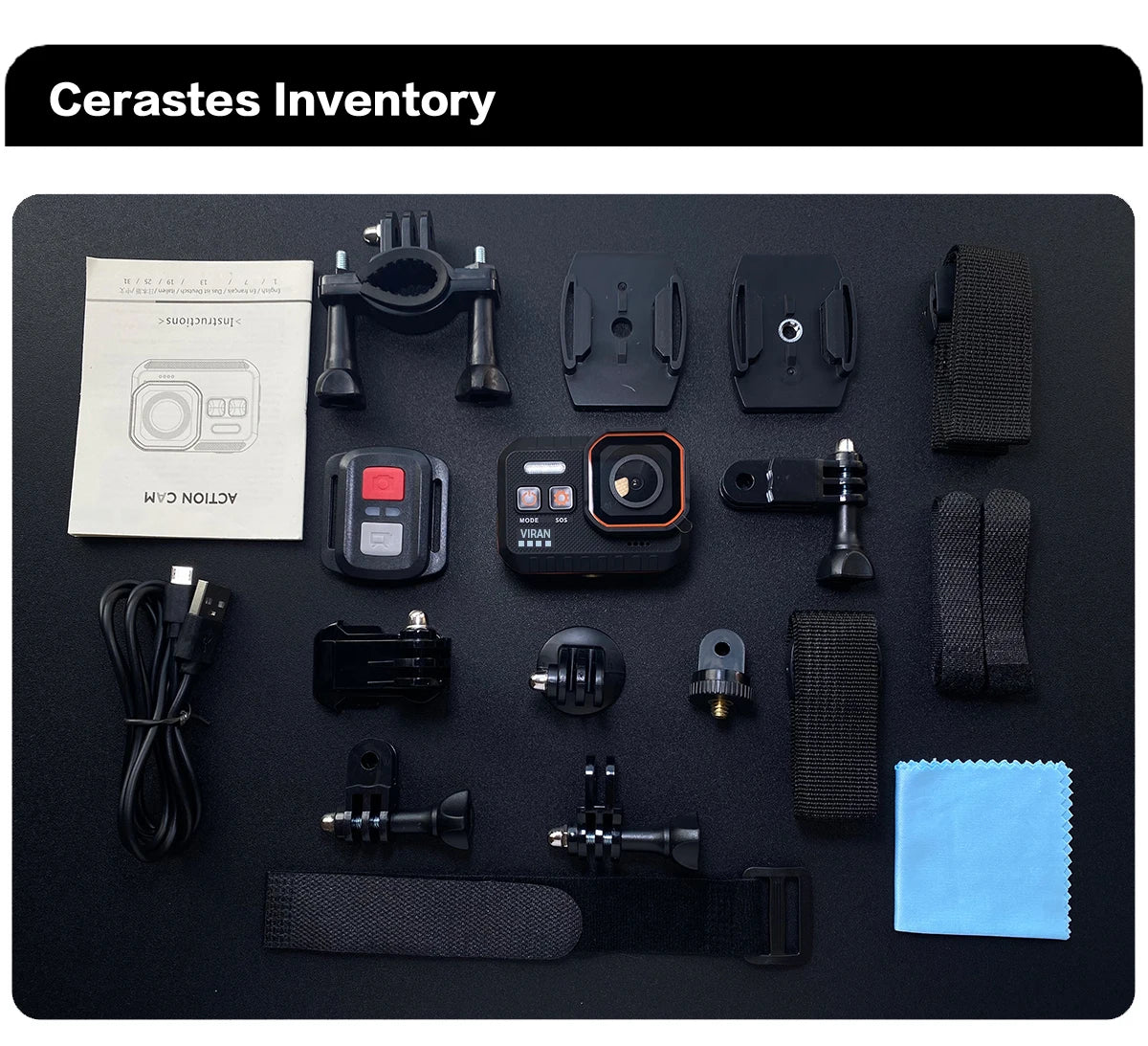 4K WiFi Action Camera with Remote Control Waterproof Sports Camera 170 Degree Wide Angle Helmet and Bicycle Recording Device
