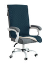 Office Chair Cover Anti-slip Long Boss Office Chairs Pad 1piece with Elastic Strap Swivel Computer Dust Armchair Slipcover