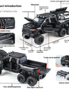 ﻿1:32 Dodge Tyrannosaurus Rex RAM 1500 TRX 6*6 Warlord Alloy Miniature Car Diecast Metal Scale Model Sound ＆ Light Toy Car